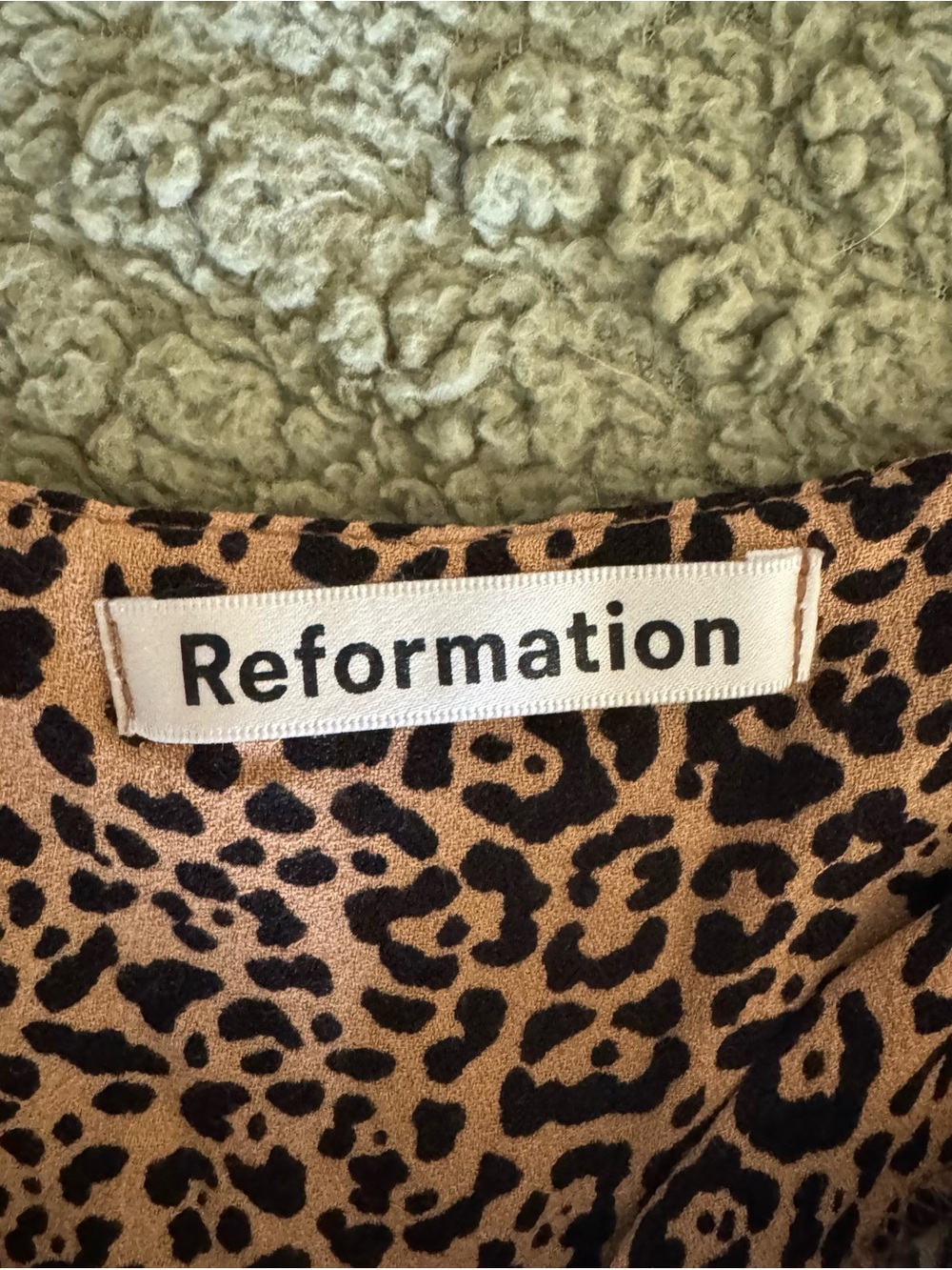 Reformation Leopard Print Mini Dress - Brown & Black - Picture 3 of 6